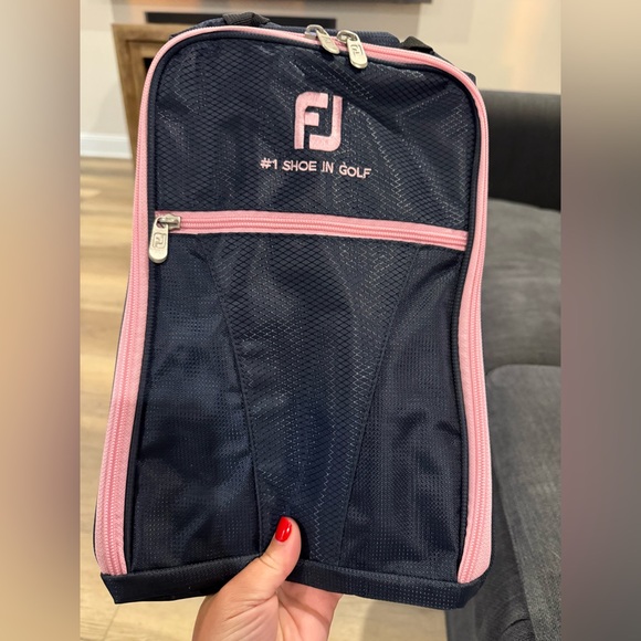 🔴 Footjoy Black and Pink Golf Shoe Bag NWT!- R35 - Picture 4 of 5